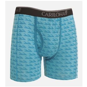 Cariloha Bamboo Boxer Briefs - Caribbean Blue Wave NWT